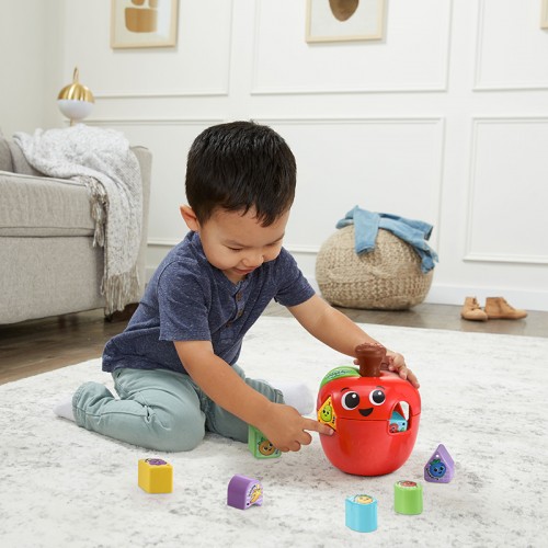 LeapFrog Spin and Change Apple Shape Sorter | Shape Sorter Toy | Baby Toy | Learning Toy | Early Learning Toy | 18 Months+